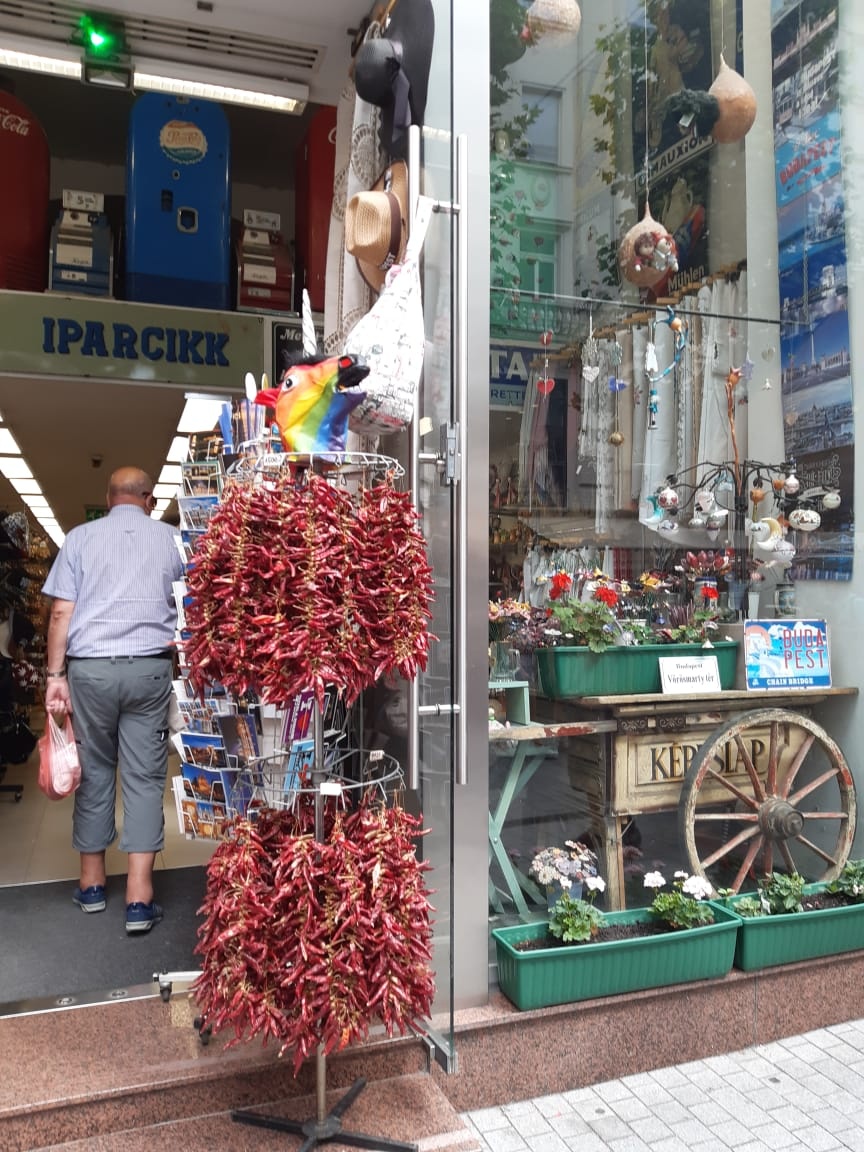 Paprika zum Kaufen, auf den Straßen in Budapest