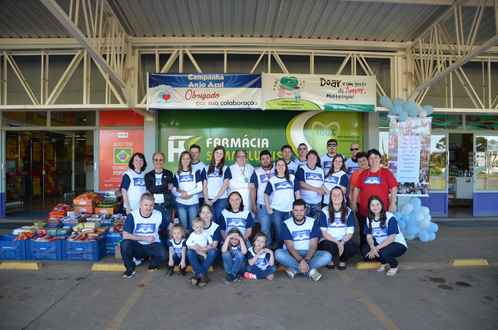 Campanha Anjo Azul 2017 - Foram arrecadados 1.700 kg de alimentos e R$ 1.800,00Campanha Anjo Azul 2017 - Foram arrecadados 1.700 kg de alimentos e R$ 1.800,00